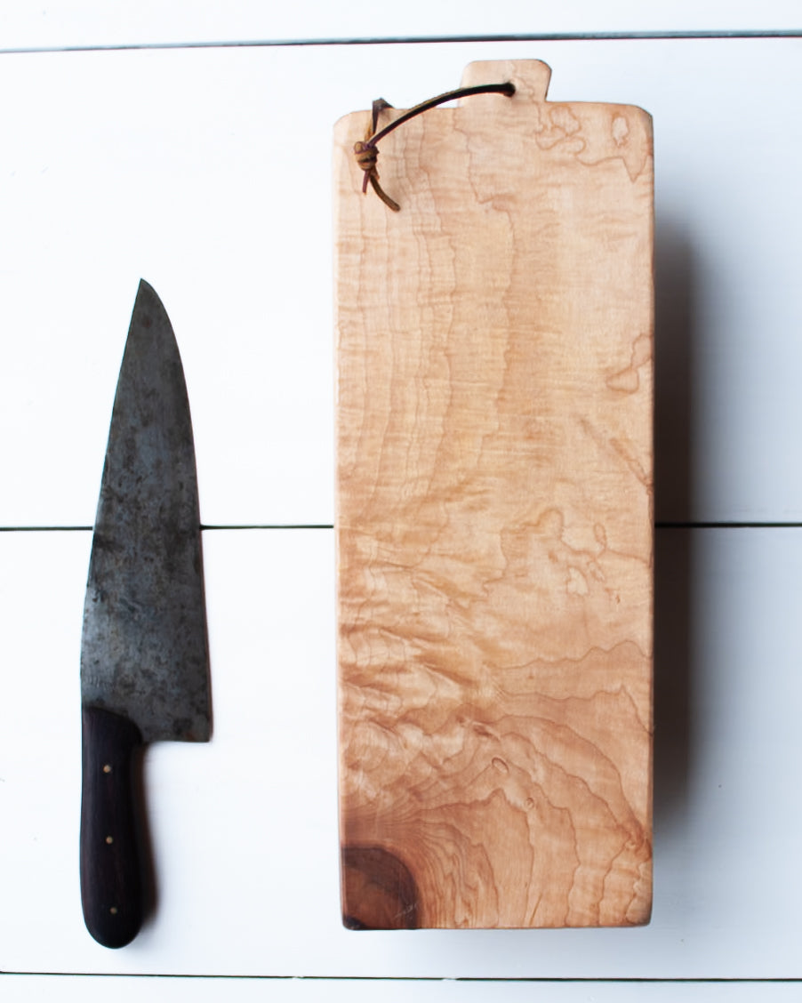 #121- Curly Hard Rock Maple Serving Board