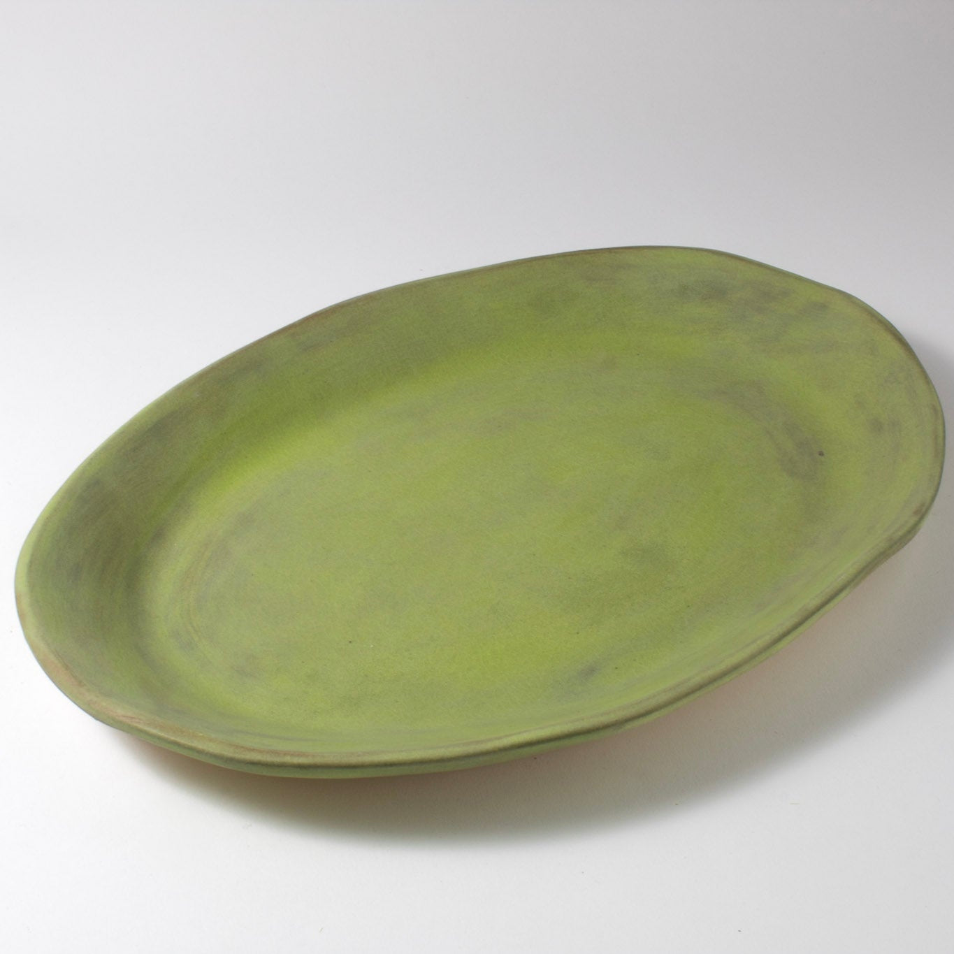 Vintage Moss Medium Oval Serving Platter|Seconds Sale 30%