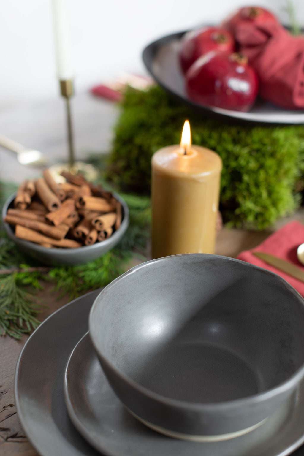 Charcoal Shino Porridge Bowl