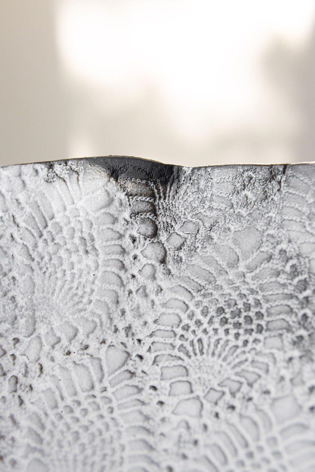 Tagliaferro ceramics handmade bowl close up