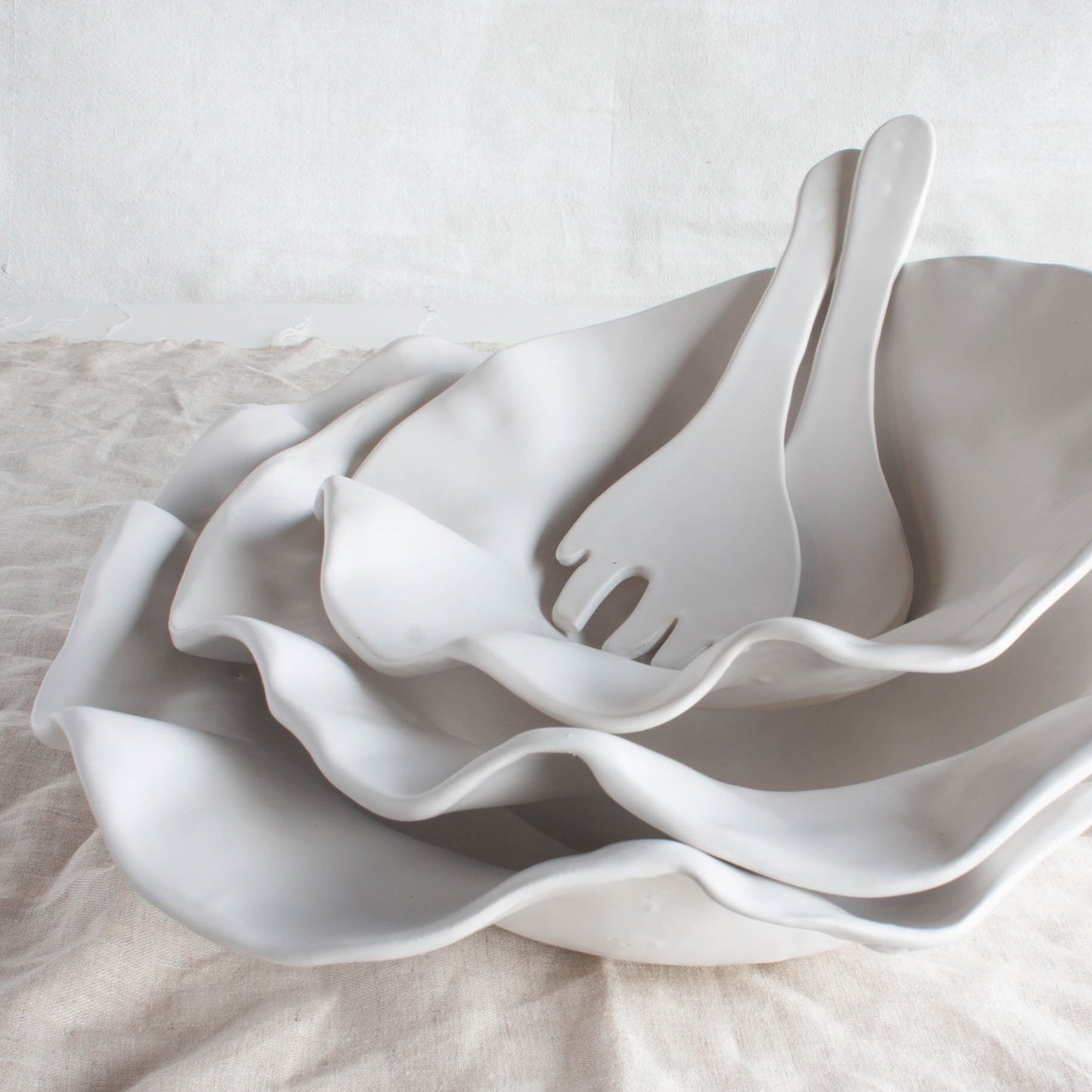 tagliaferro ceramics luxury wedding gifts for couples white matte ceramic serving bowls
