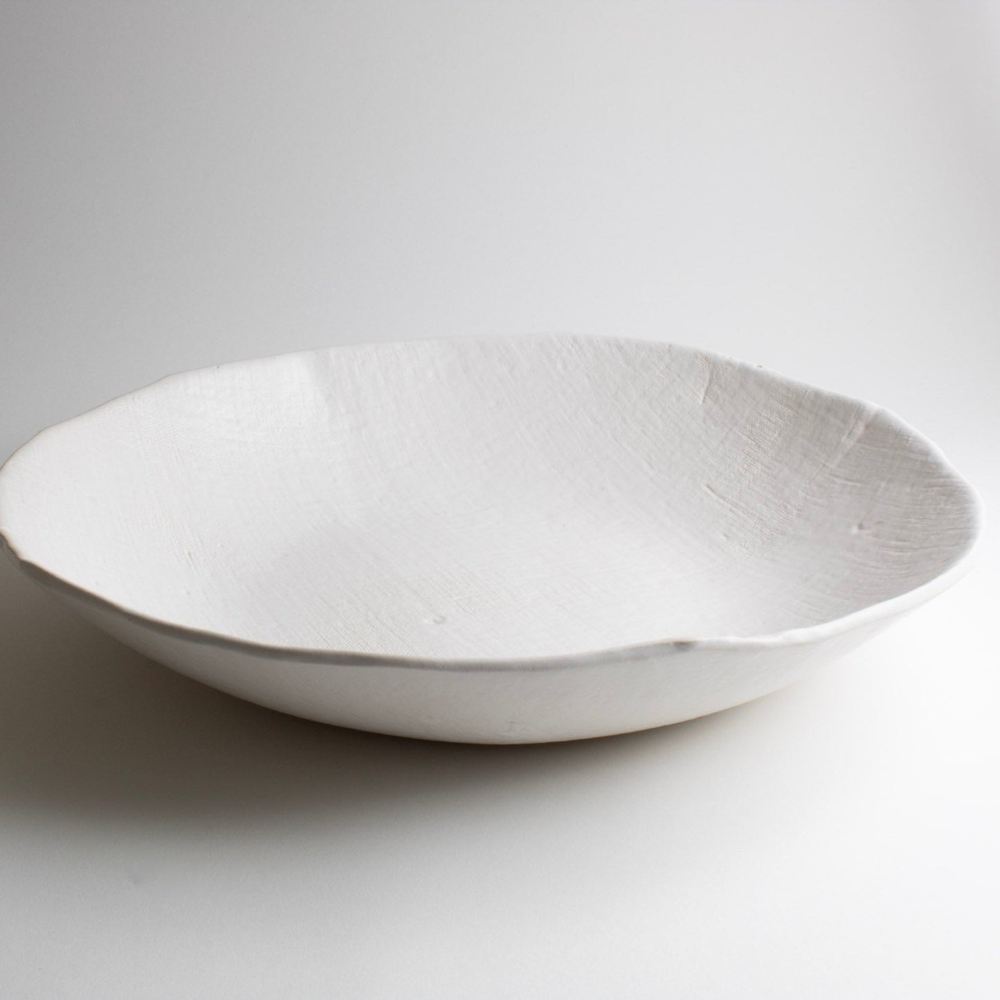 White Linen Serving Bowls