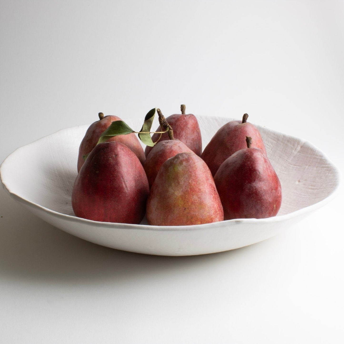 White Linen Serving Bowls