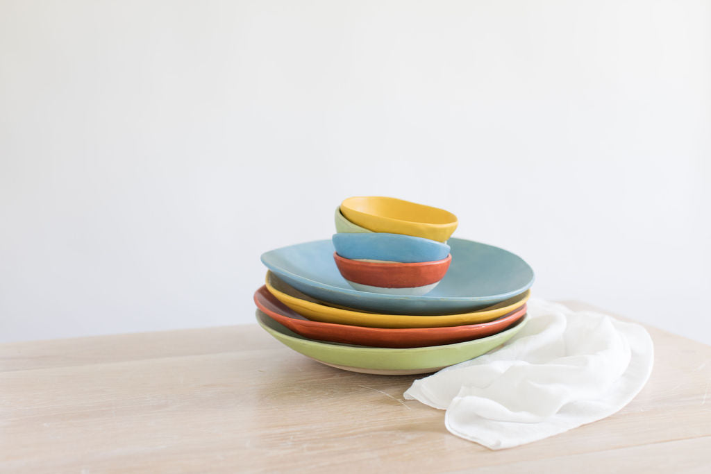 Vintage Colors Pasta Bowls