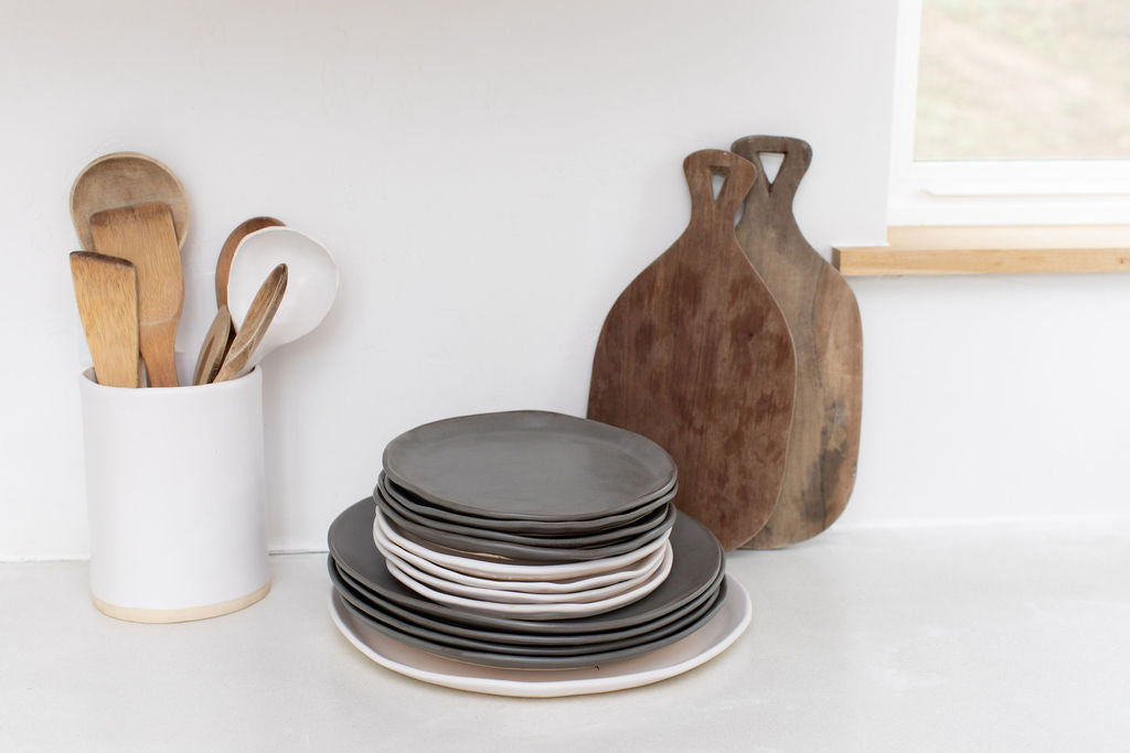 Charcoal Shino Dinner Plate