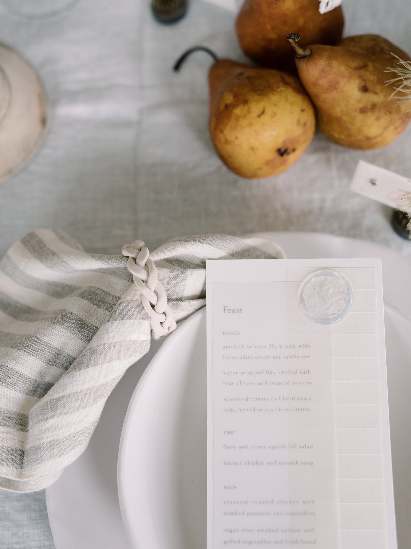 tagliaferro ceramics matte table setting