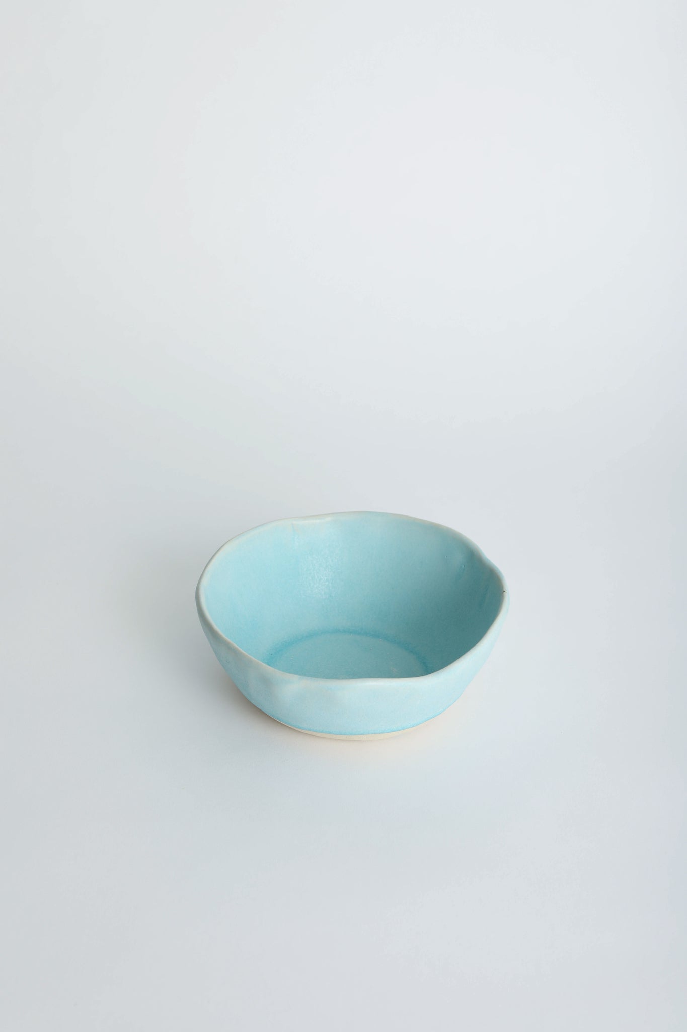 3 Piece Aqua Matte Dinnerware Set