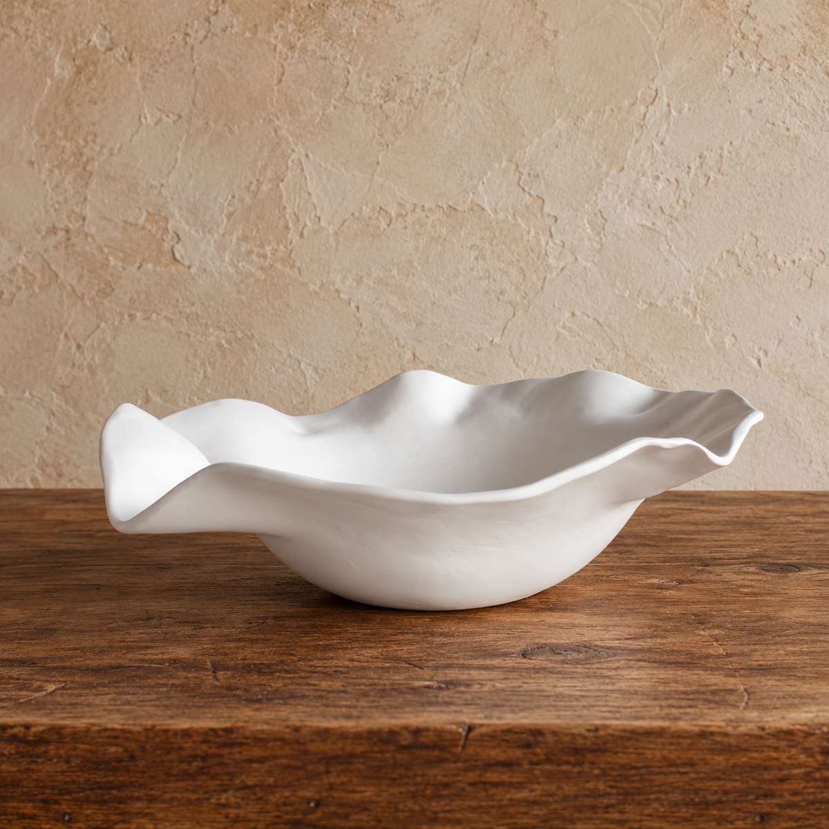 Sculpted Serving Bowl Collection with Salad Tongs
