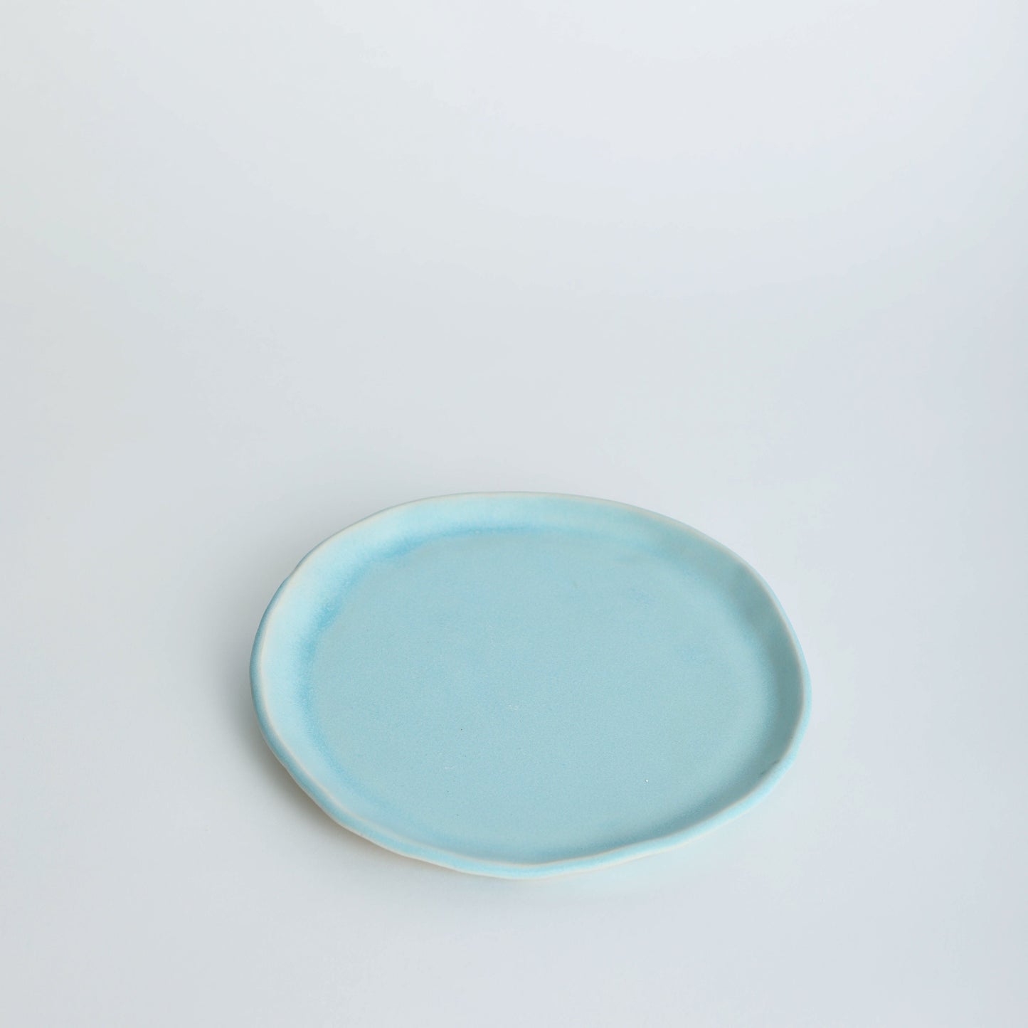 Aqua Matte Salad Plate
