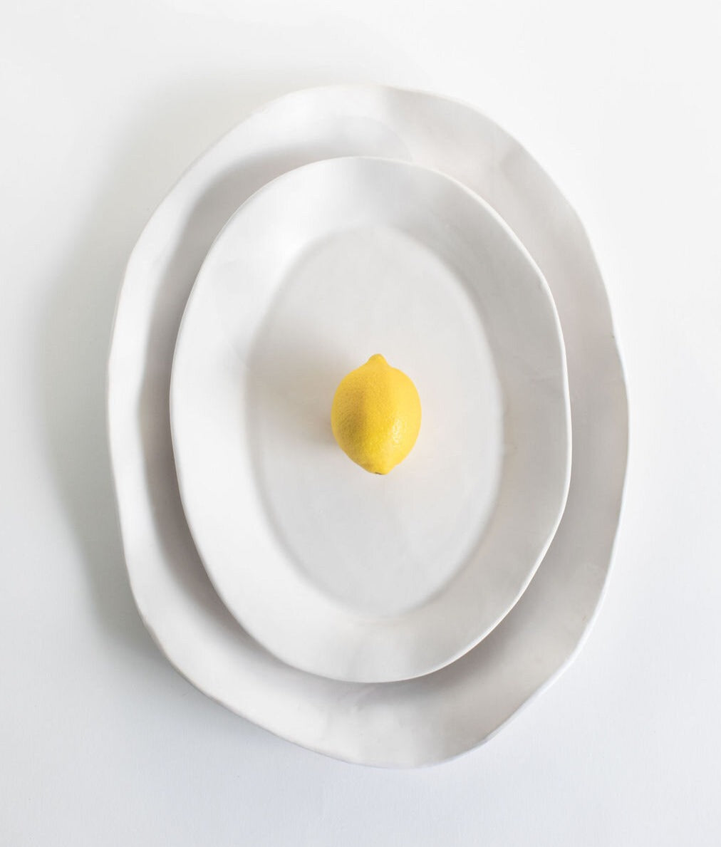 Tagliaferro ceramics Serving platter set