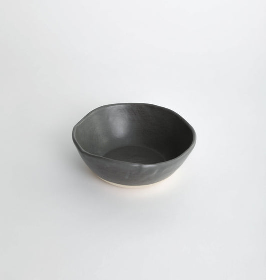Charcoal Shino Porridge Bowl