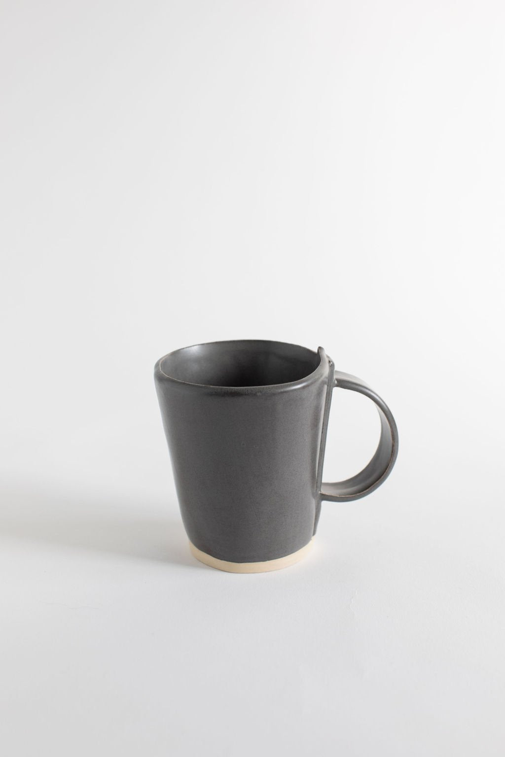 Charcoal Shino Flare Mug