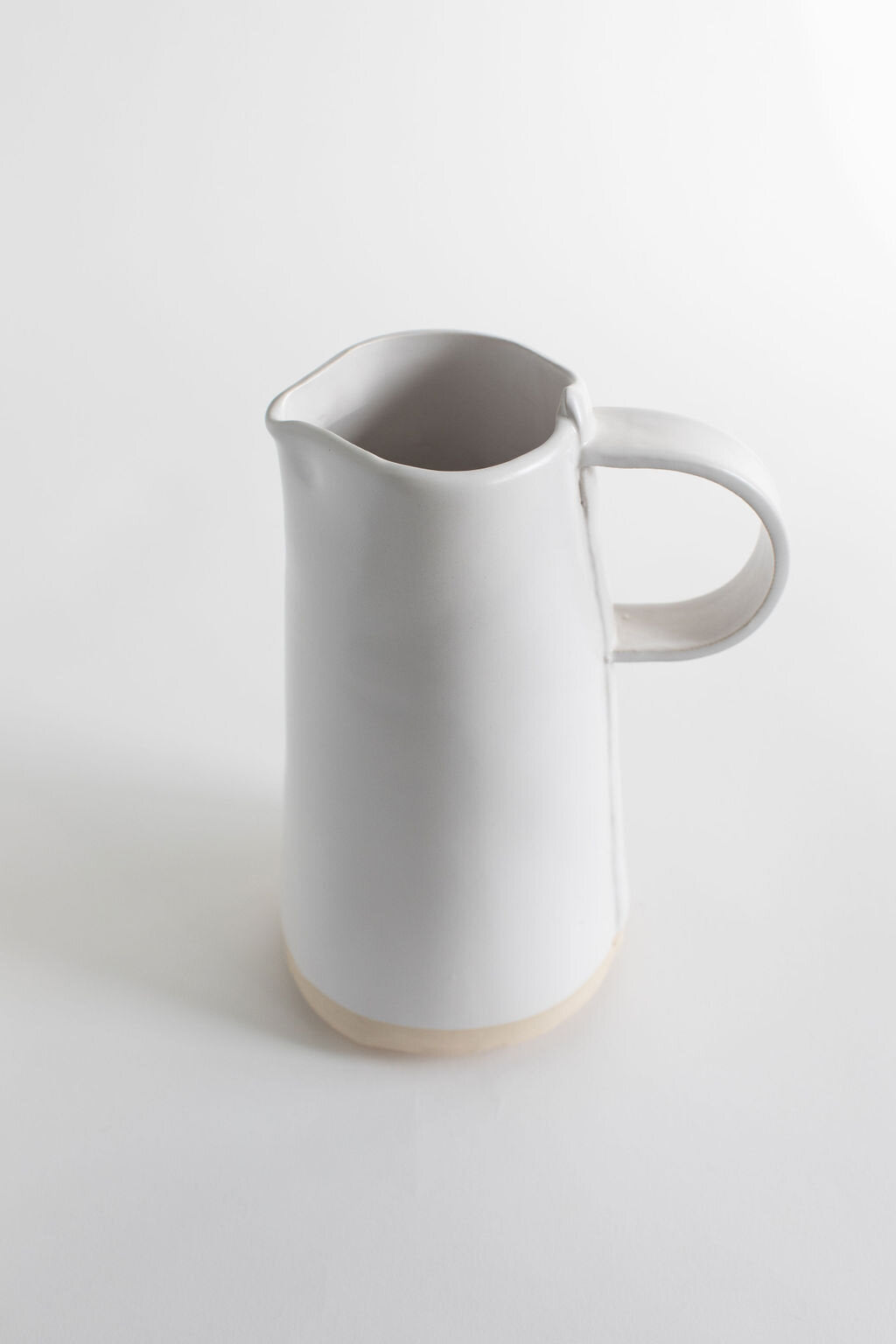 White Matte Beverage Pitcher