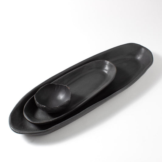 Black Matte Olive Tray & Cracker Tray|Seconds Sale 30% Off