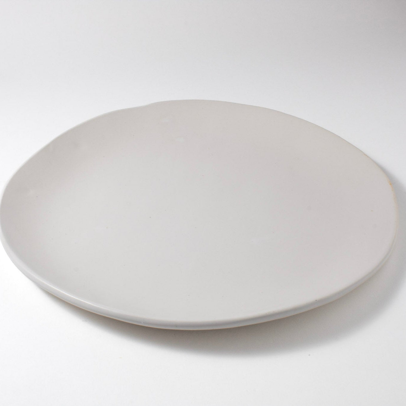 White Matte Dinner Plate|Seconds Sale 40% Off