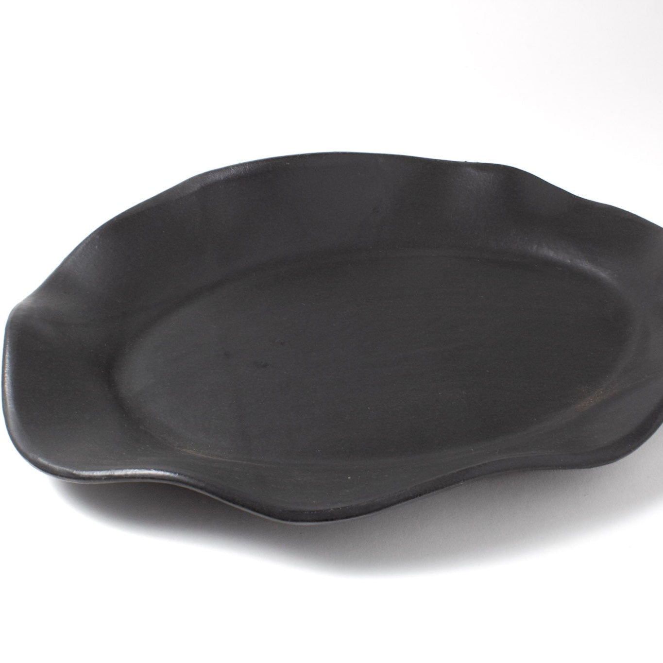 Black Matte Medium Oval Serving Platter|Seconds Sale 50% Off