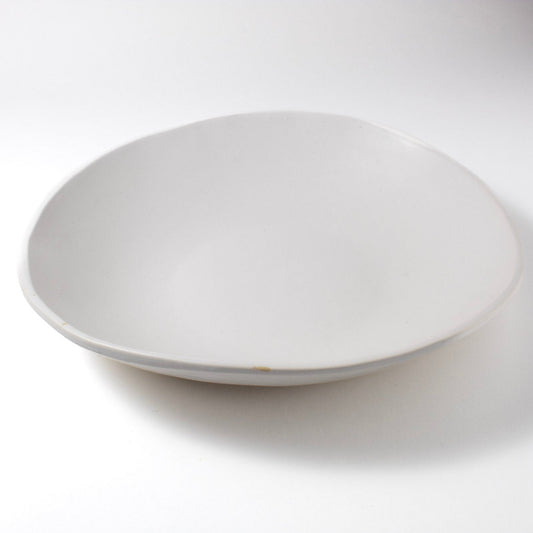 White Matte Pasta Bowl|Seconds Sale 40% Off