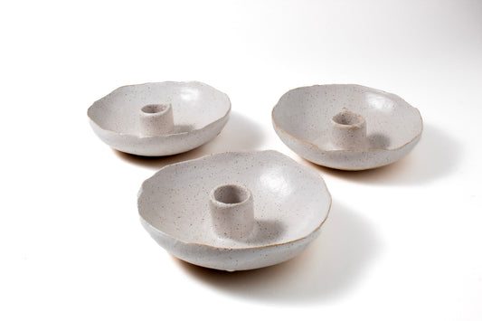 Speckled Taper Candle Bowl|Seconds Sale 30% Off