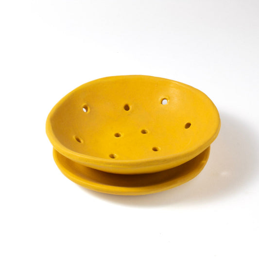 Vintage Gold Berry Colander & Saucer|Seconds Sale 30% Off