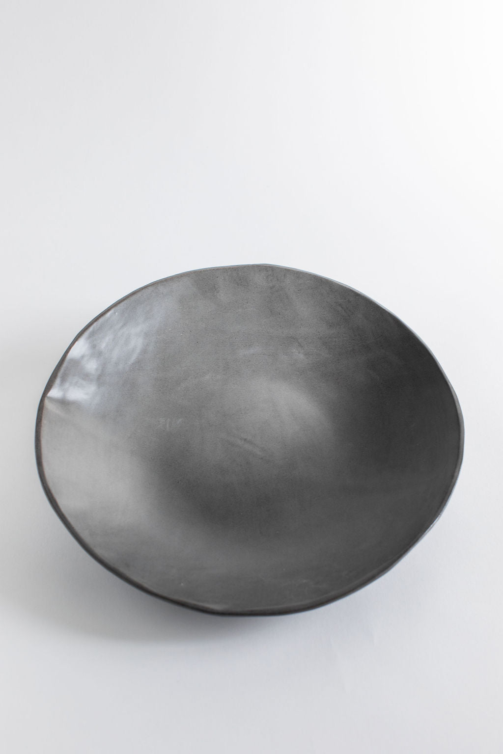 Charcoal Shino Large Serving Bowl