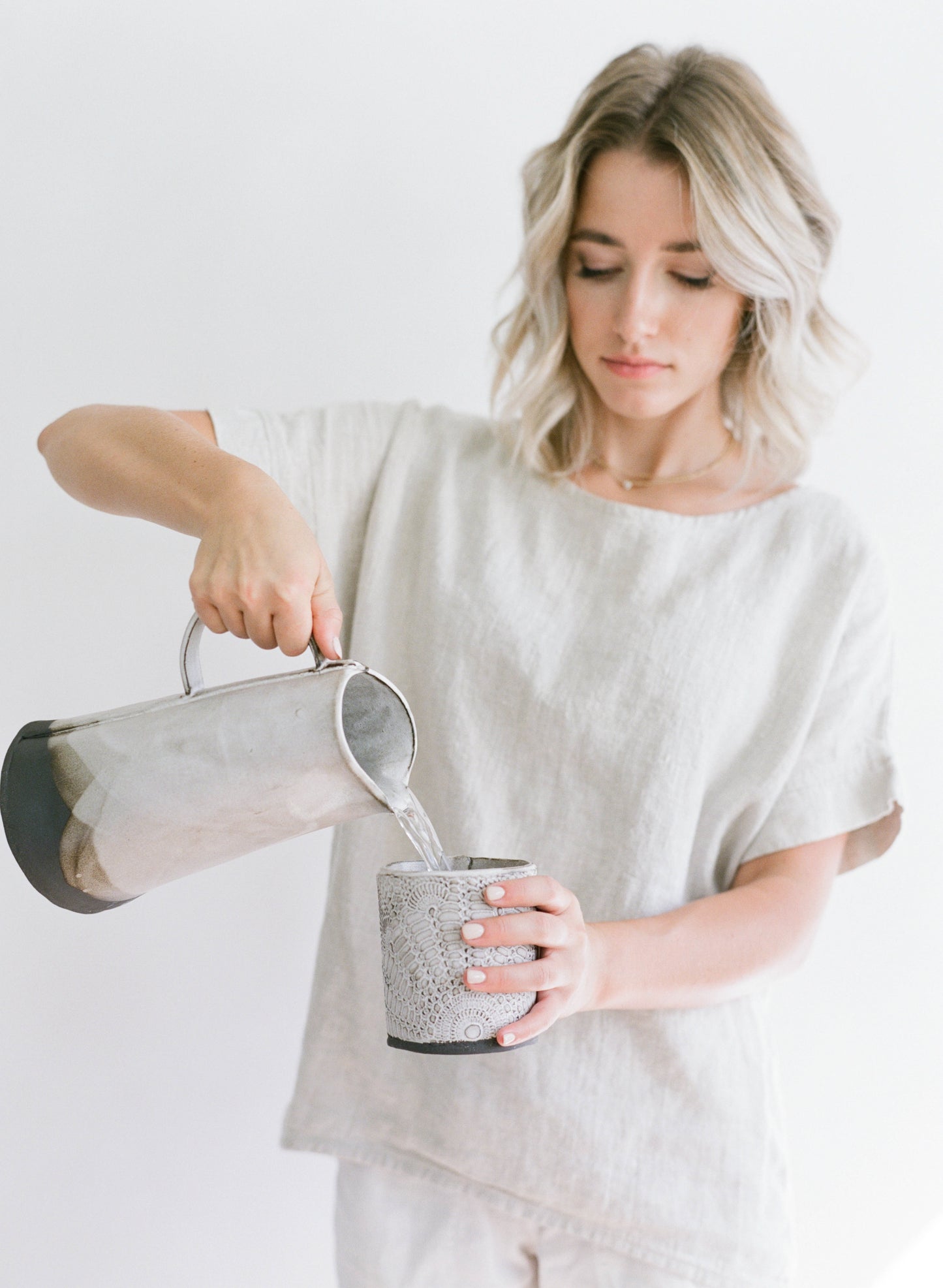 Rustic Pour Over Beverage Pitcher
