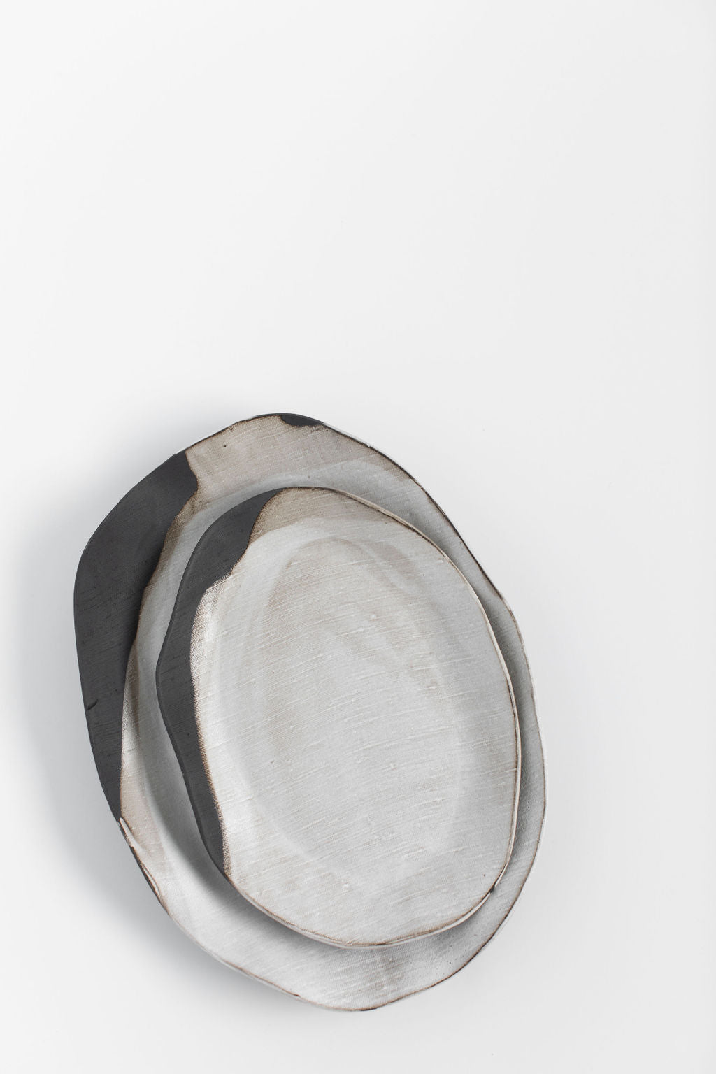 Rustic Pour Over Oval Serving Platters
