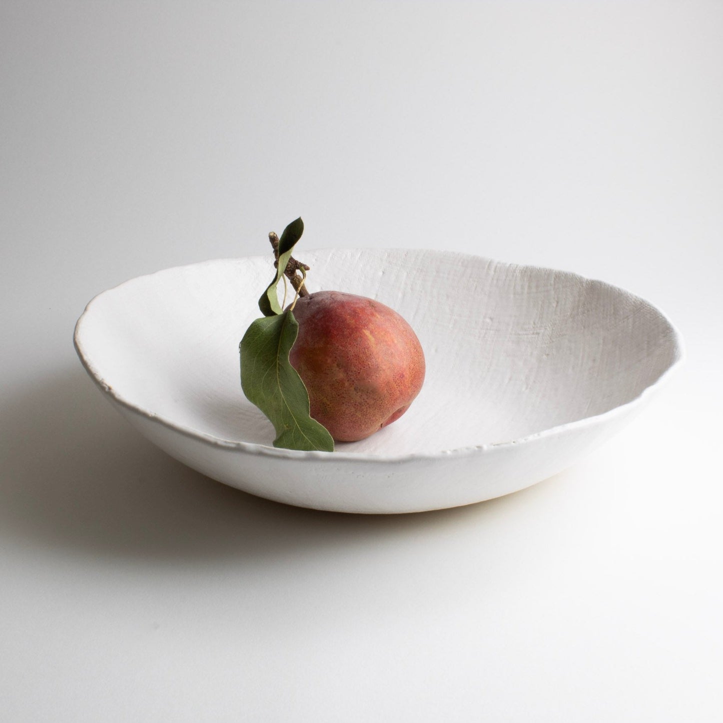 White Linen Serving Bowls