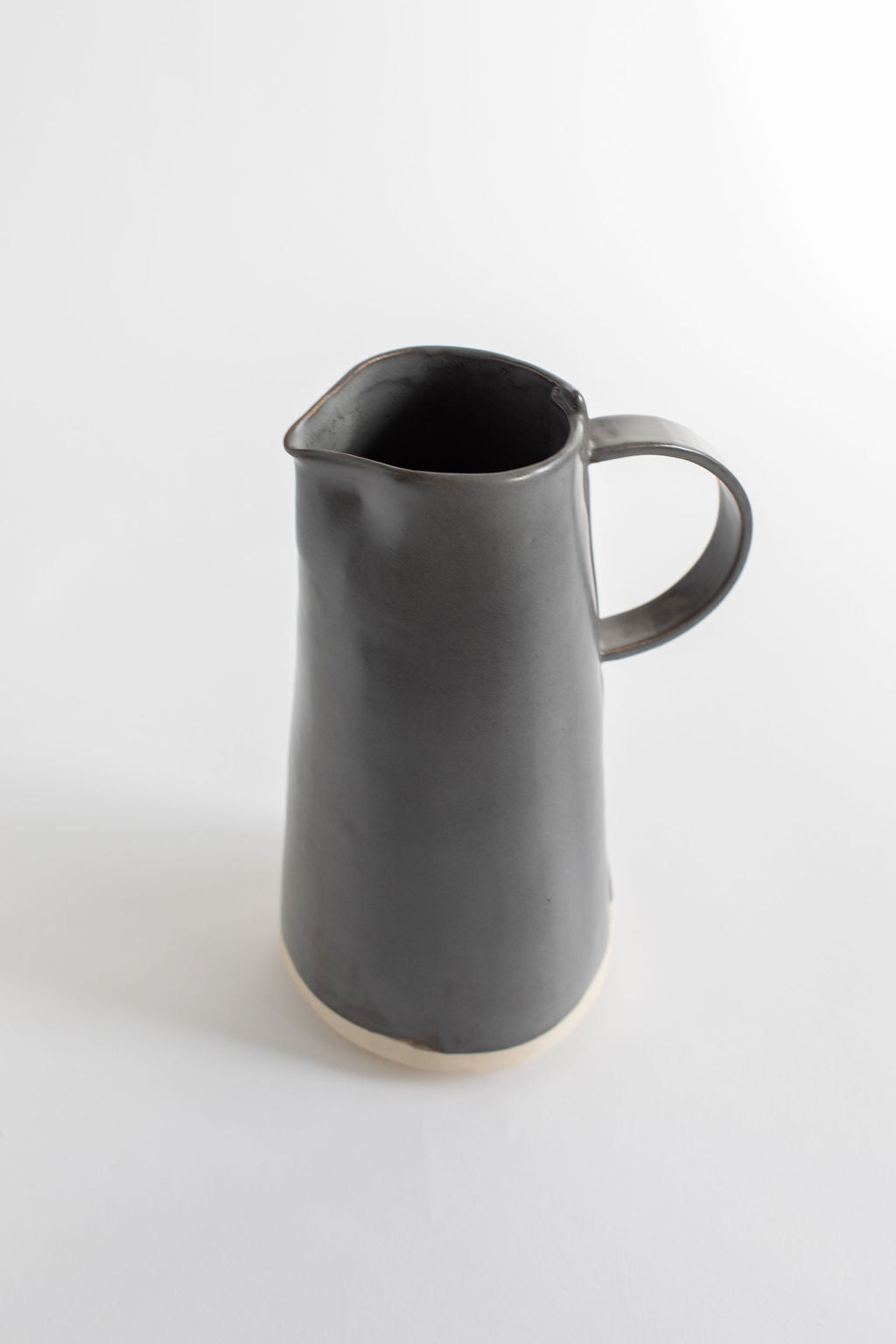 Charcoal Shino Beverage Pitcher