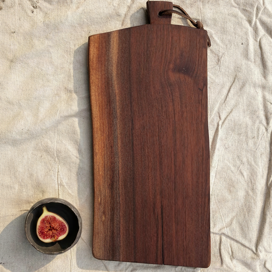 walnut board with fig
