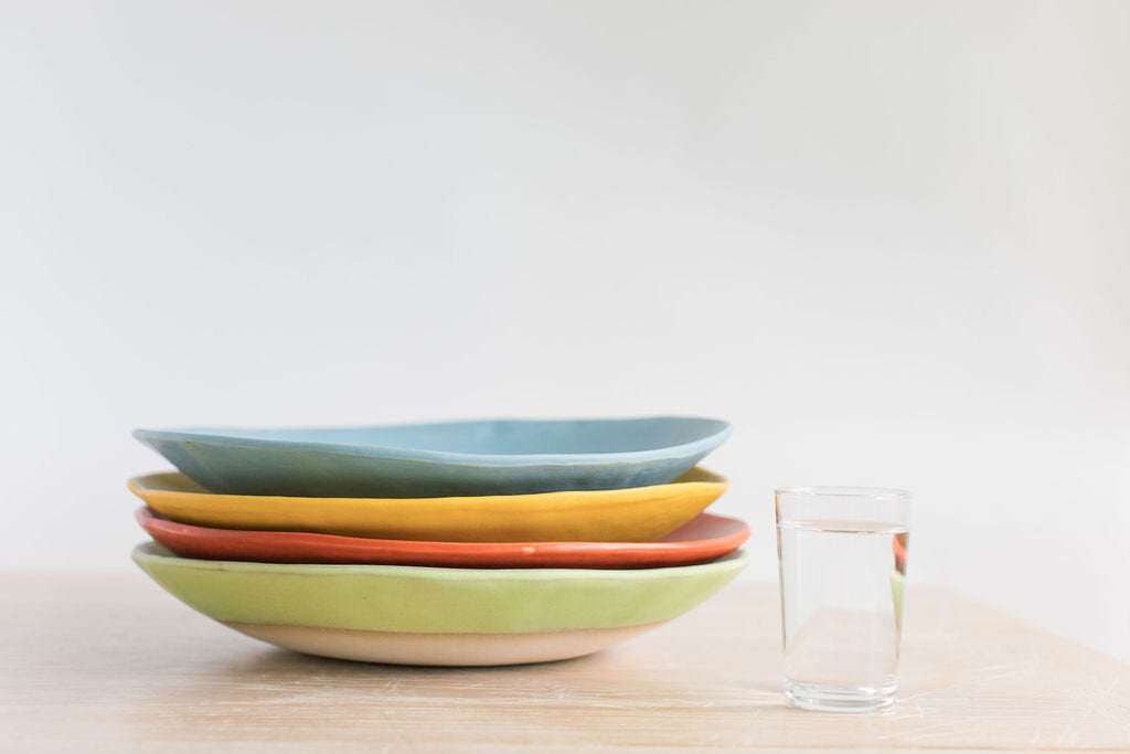 Vintage Colors Pasta Bowls