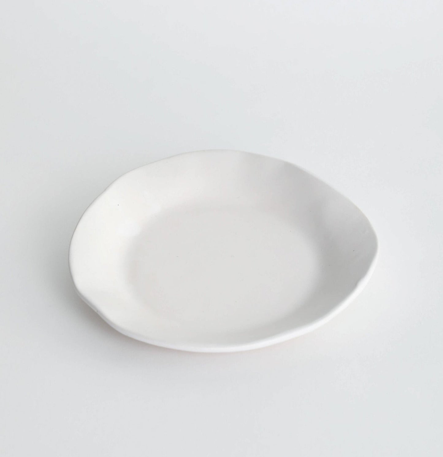 White Matte Dessert Plate